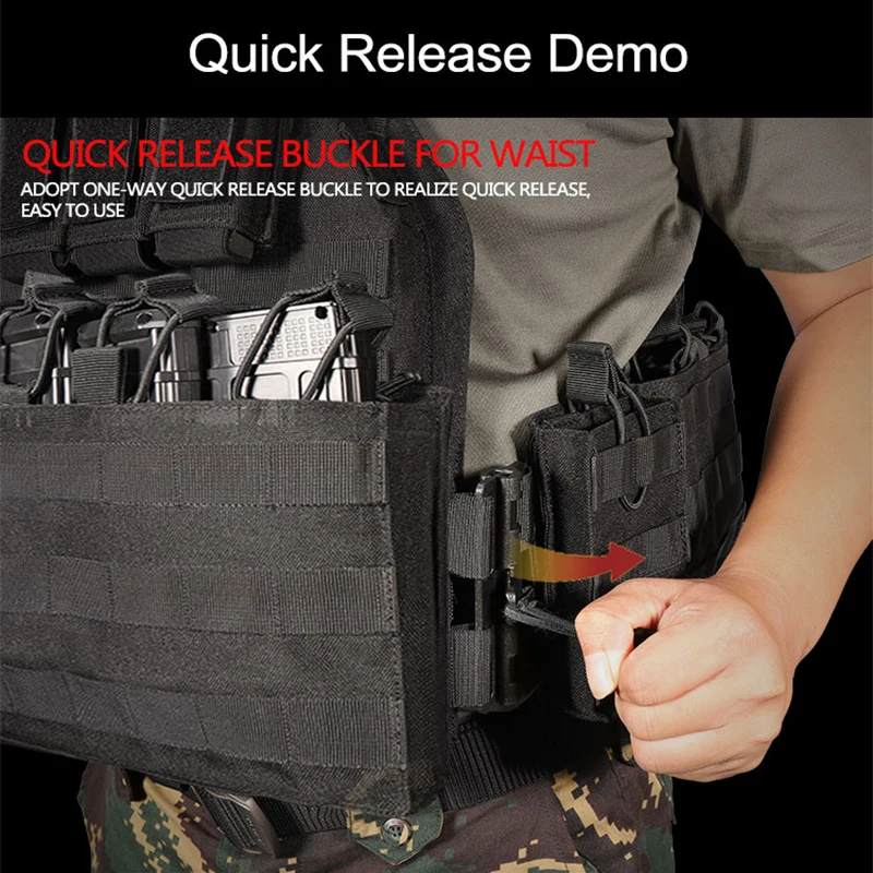 Yakeda-mochila de hidratación táctica de nailon para exteriores, sistema Molle ligero e impermeable, bolsa Edc para caza, Camping y ciclismo - imagen 4