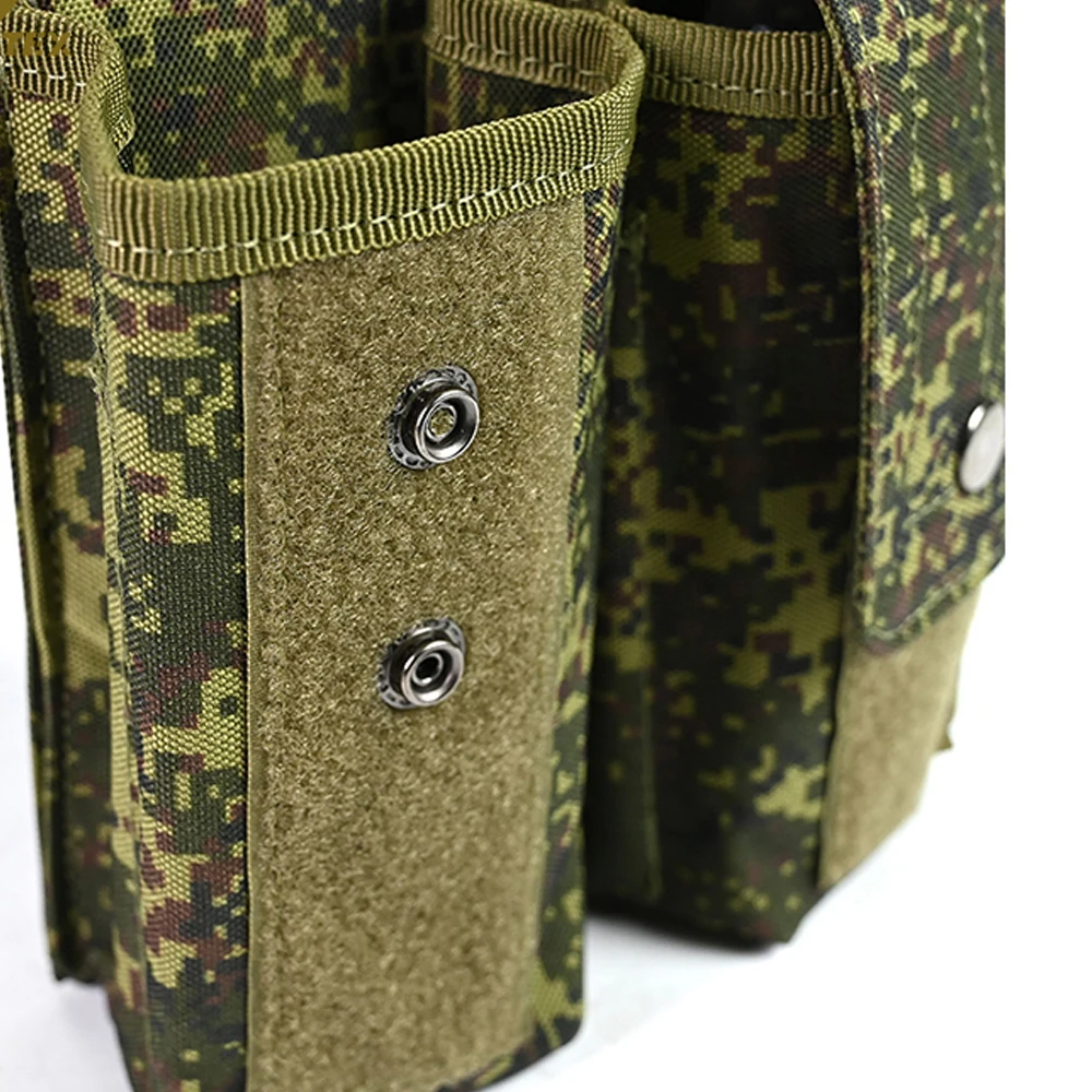 Bolsa para revistas táctica de camuflaje EMR, pequeña y verde rusa, individual, doble, Triple, 7,62mm, bolsa de almacenamiento MAG de doble capa - imagen 5