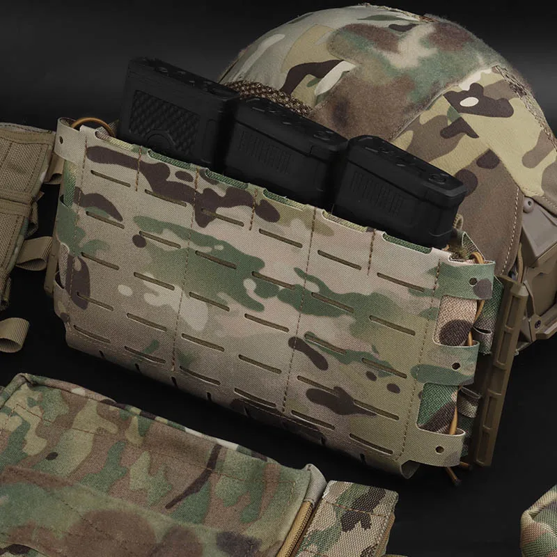 Chaleco táctico de arco, portador de placa, aparejo de pecho, accesorios de engranaje, Rifle 5,56 Mag, funda Triple para revista, bolsa de accesorios médicos - imagen 4