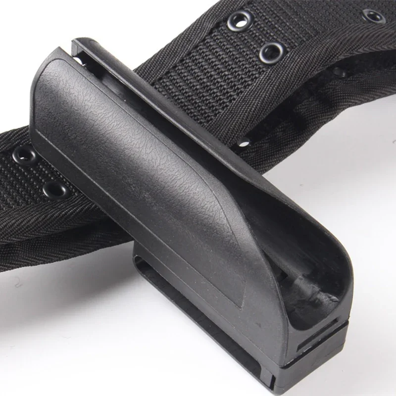 Bolsa táctica para bastón, soporte para linterna, caja de Gas rasgado, funda con rotación de 360 grados para cinturón de servicio, accesorio de caza - imagen 3