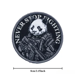 Parche táctico panda con velcro – insignia moral para mochila y ropa