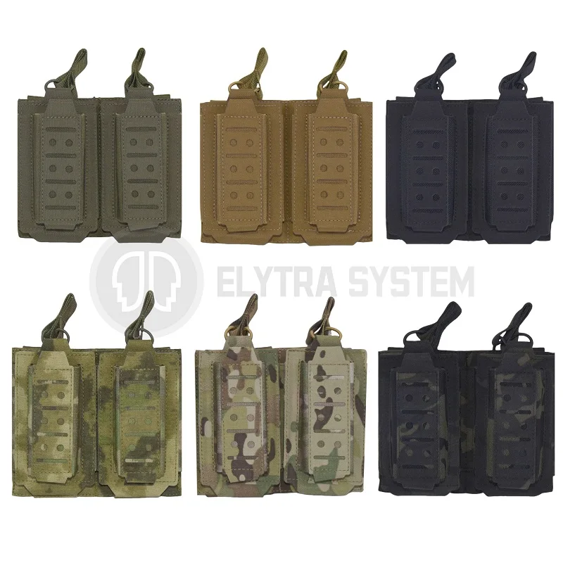Portacargadores táctico MOLLE con corte láser para cargadores
