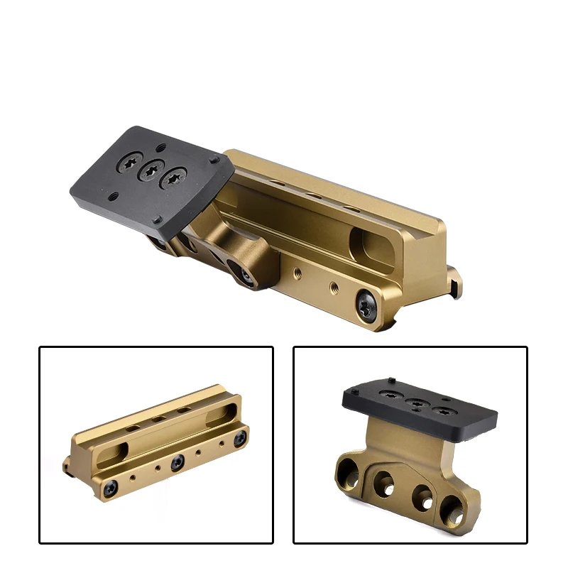 Airsoft táctico rápido COG serie ACOG VCOG caza vista Base de Metal con T-2 Offset adaptador de alcance óptico montaje ajuste 20m - imagen 3