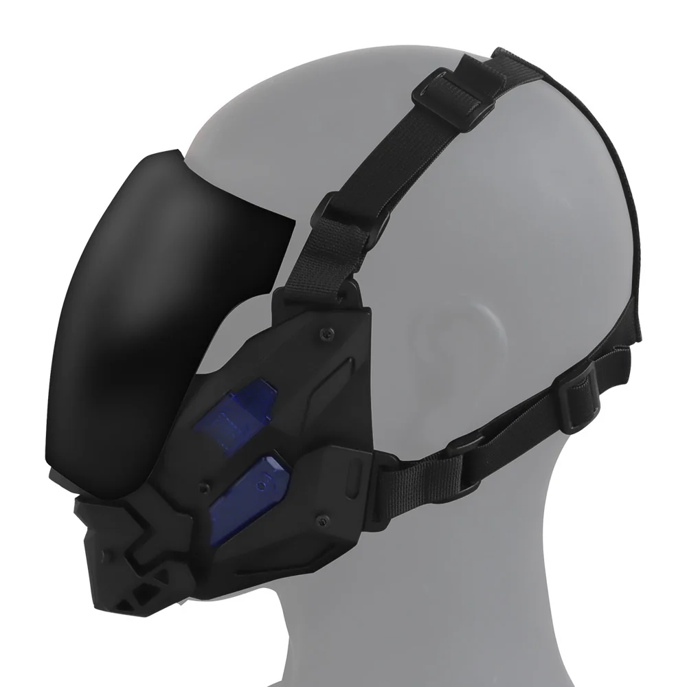 Cyberpunk Gundam estilo Paintball caza máscara protectora cara completa Cosplay fiesta Prop regalos máscara