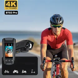 Cámara de acción 4K para casco de motocicleta, cámara con pantalla HD, cámara de salpicadero para bicicleta, WiFi, deportes multifunción, DV con bocina ligera