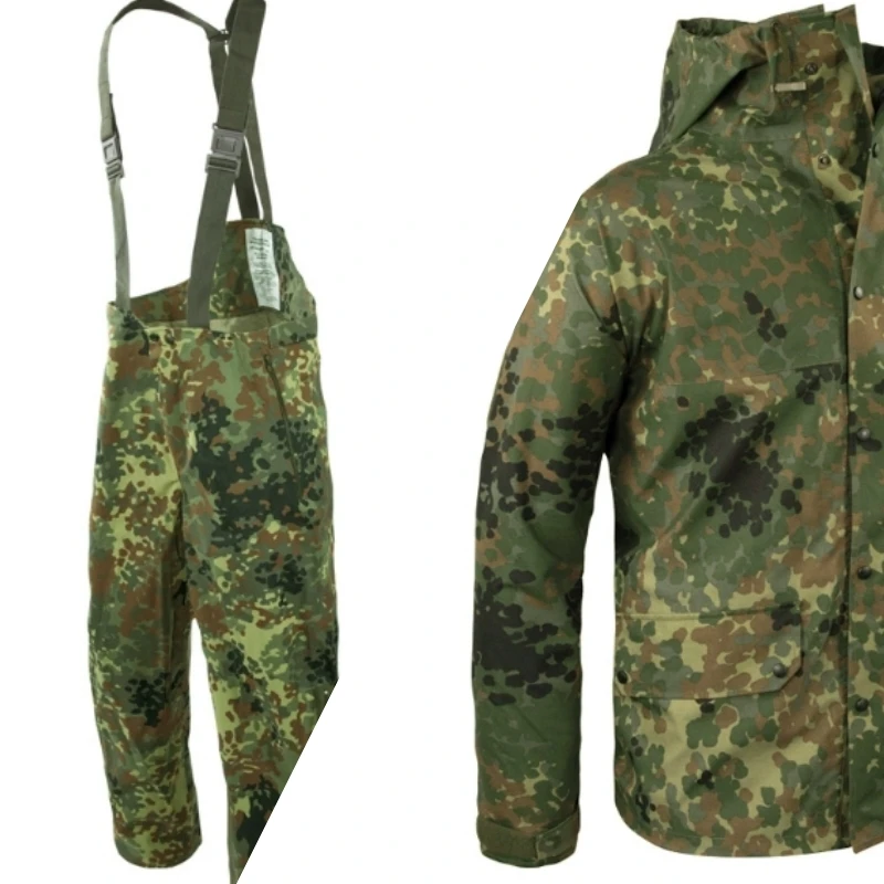 Chaqueta táctica camuflaje jungla rígida de montañismo