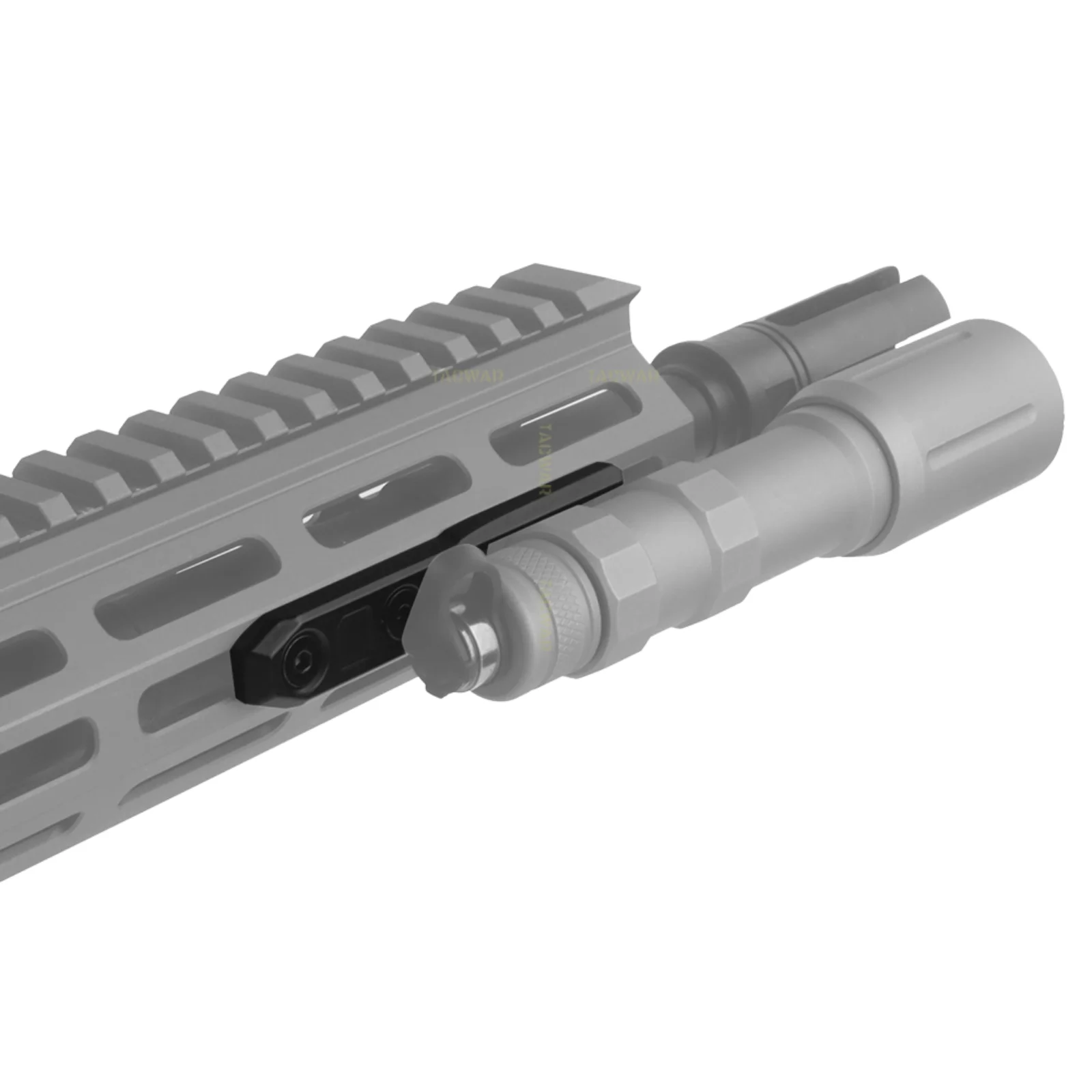 Soporte M-LOK Inline Scout metálico para linterna táctica de riel - imagen 2