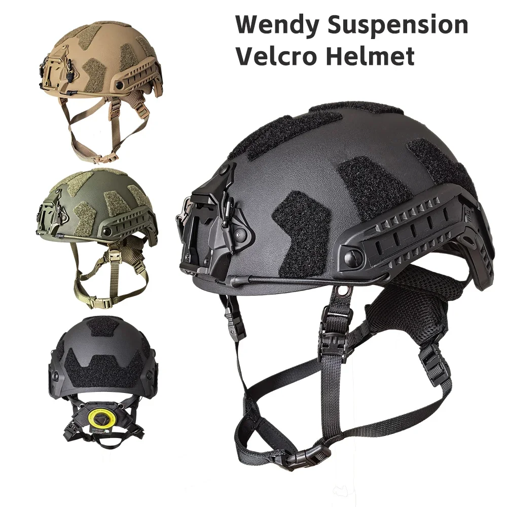 Casco táctico antidisturbios FAST SF, suspensión ligera ABS Wendy para adiestramiento al aire libre, protección rápida de seguridad