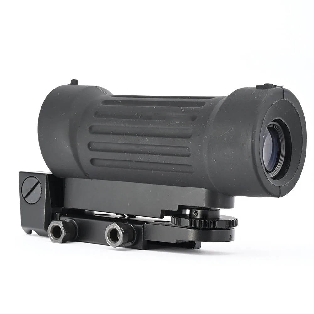 Mira telescópica de tipo táctico, mira óptica 4x30, Base de montaje Picatinny Weaver de 20mm con cubierta protectora completa de goma - imagen 3