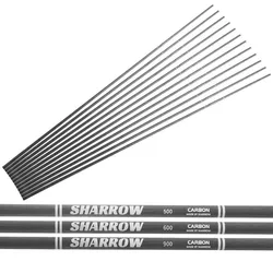 6/12 Uds 31 "eje de flecha de carbono puro ID4.2mm flecha SP 500 600 700 800 900 1000 1200 arco compuesto recurvo tiro con arco caza