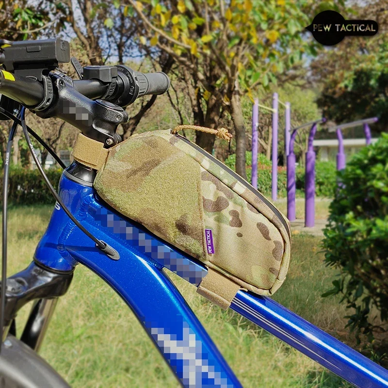 PEW-bolsa táctica para tubo superior de bicicleta, bolsa triangular portátil para cuadro frontal de ciclismo, bolsa ligera para bicicleta, accesorios para bicicleta - imagen 3
