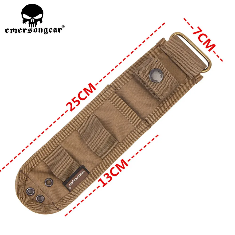 Emersongear-funda para cuchillo táctico, bolsa MOLLE Oxford para caza Airsoft, supervivencia al aire libre con hebilla de bloqueo, herramienta plegable - imagen 3