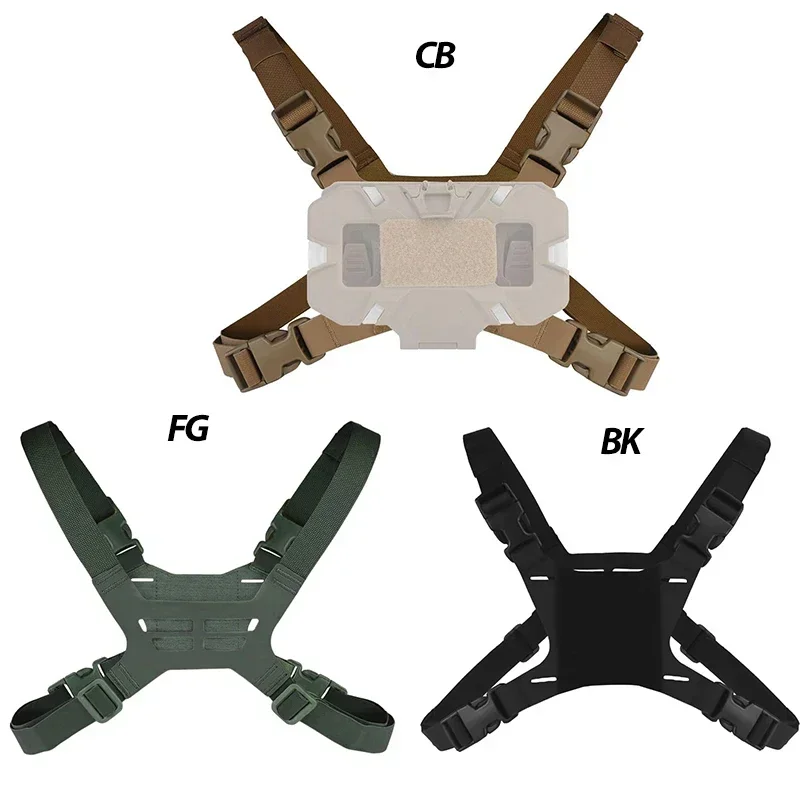 Nuevo tablero de navegación plegable táctico MOLLE, funda de mapa Airsoft, soporte para teléfono móvil, chaleco, correa fija para el pecho para accesorios Airsoft - imagen 3