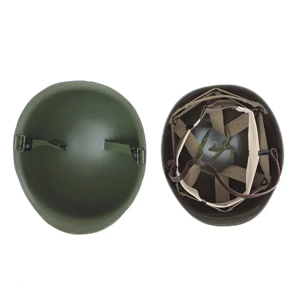Casco MP Vintage, casco de soldado de Metal, equipo combinado de doble capa más casco acolchado M1 Casque WW2 - imagen 4