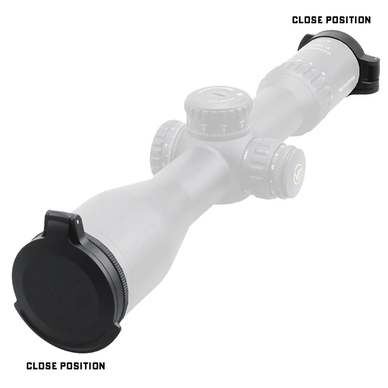 Óptica vectorial Continental Rifle Lunares Lente objetivo Tapa filp-up 45,5-46,5 mm/50 mm/56 mm de diámetro - imagen 3