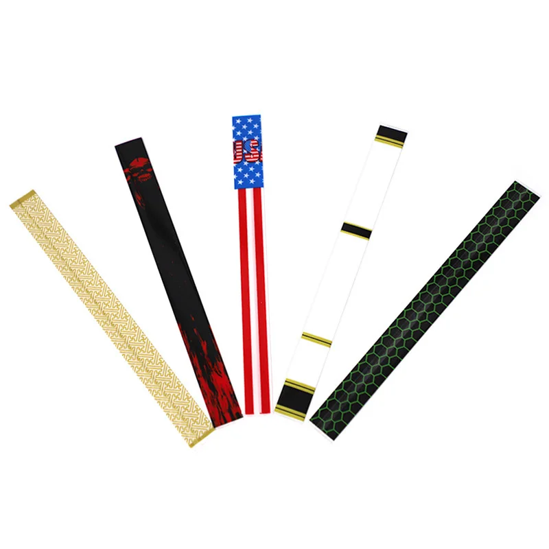 Pegatina de eje de flecha retráctil para tiro con arco, papel de envoltura para madera, bambú, carbono, fibra de vidrio, bricolaje, caza, 15 piezas - imagen 5