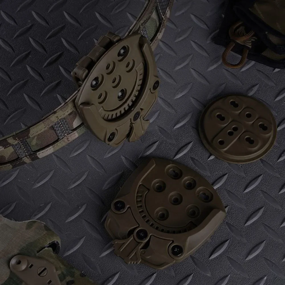 Adaptador de funda de pistola táctica, cinturón de caza giratorio de 360 grados, montaje de Base de pistola, accesorios de funda de tiro Modular - imagen 4