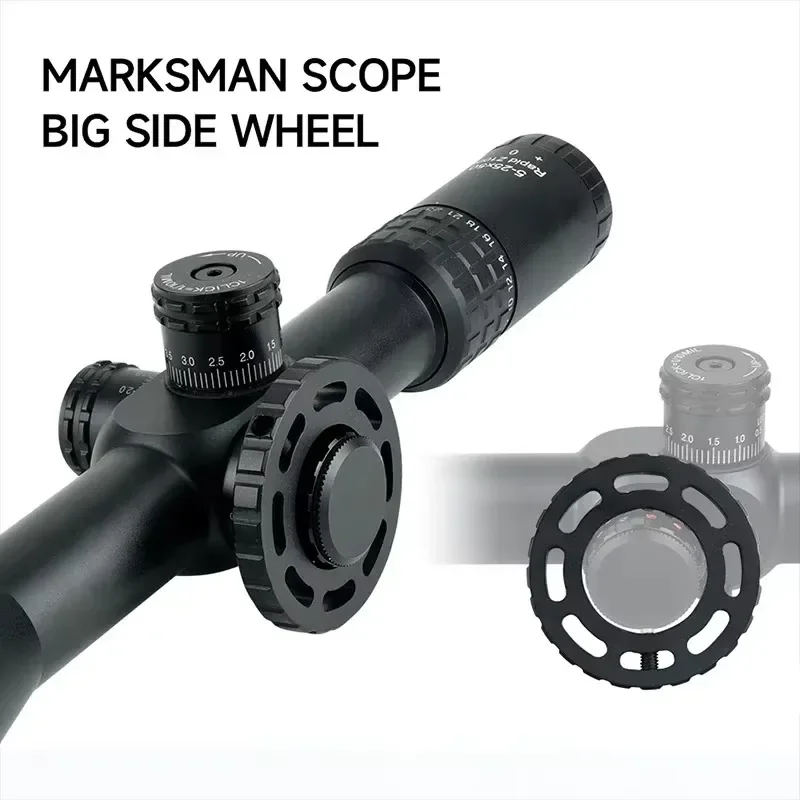 5-25X50 IR FFP táctico rojo verde telémetro retícula óptica mira telescópica rueda lateral grande caza Airsoft vista 11mm/20mm Rail - imagen 5