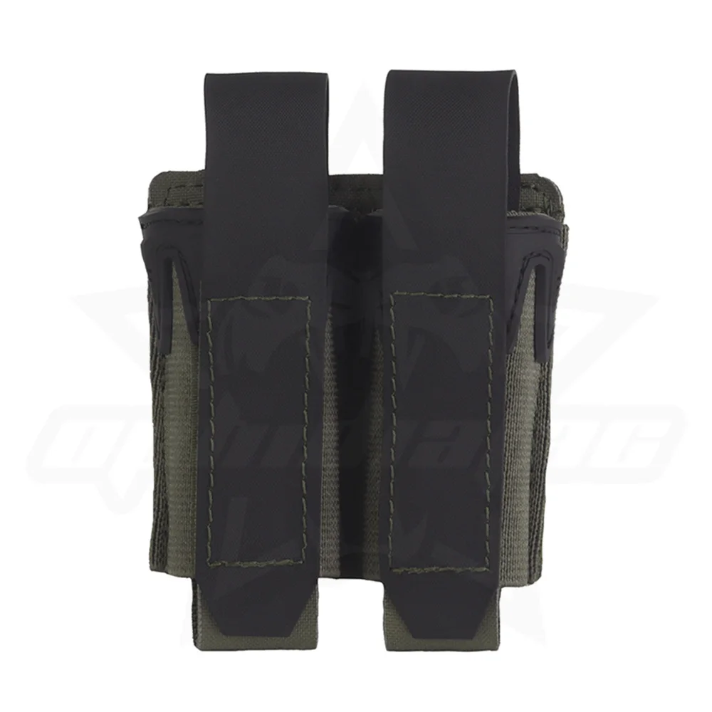 OPHIDIAN-bolsa doble Mag de 9MM, pinzas estilo Agilit, bolsa para revista de pistola, MOLLE, chaleco de caza Airsoft de liberación rápida, equipo de cinturón - imagen 4