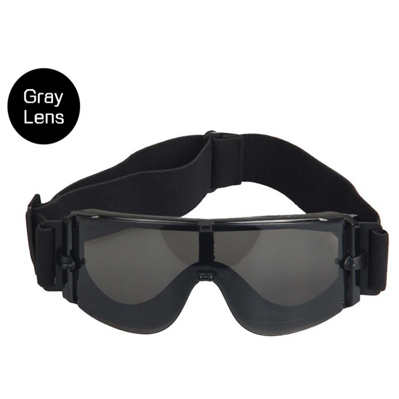 Gafas de Airsoft del ejército militar para hombre, lentes de tiro para deportes al aire libre, gafas de seguridad para caza, protección UV con caja de camuflaje, X800 - imagen 2