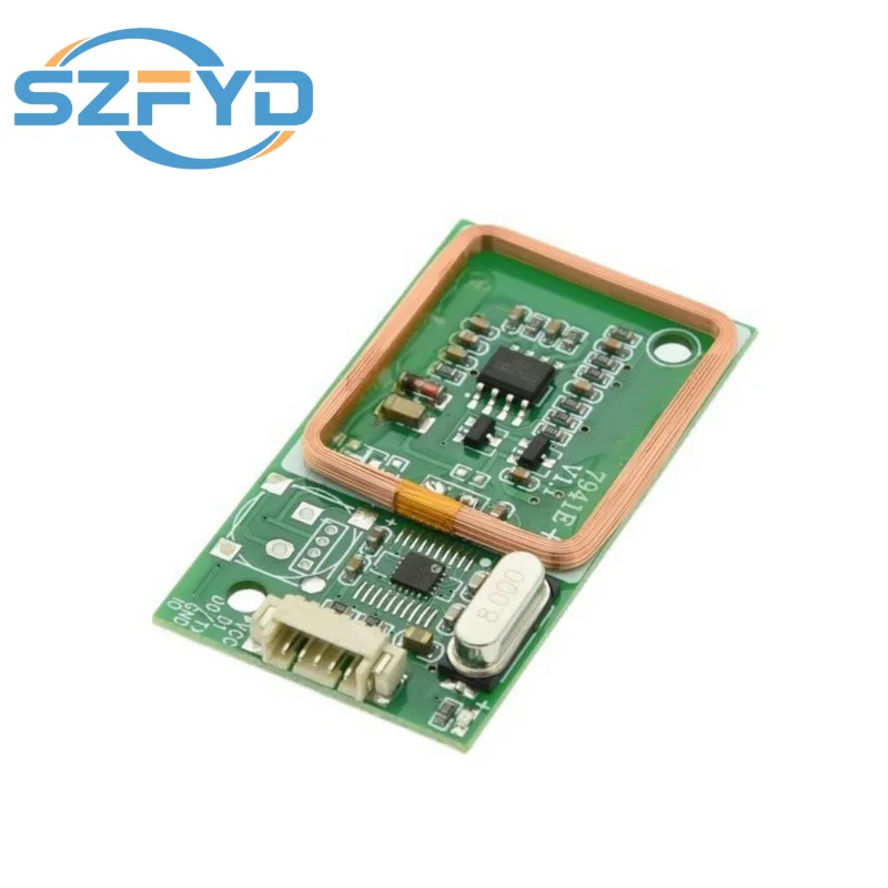 Lector RFID módulo inalámbrico UART 3 pines 125KHz lectura de tarjetas EM4100 8CM DC 5V para Arduino IC tarjeta PCB Kits de sensores de antena - imagen 3