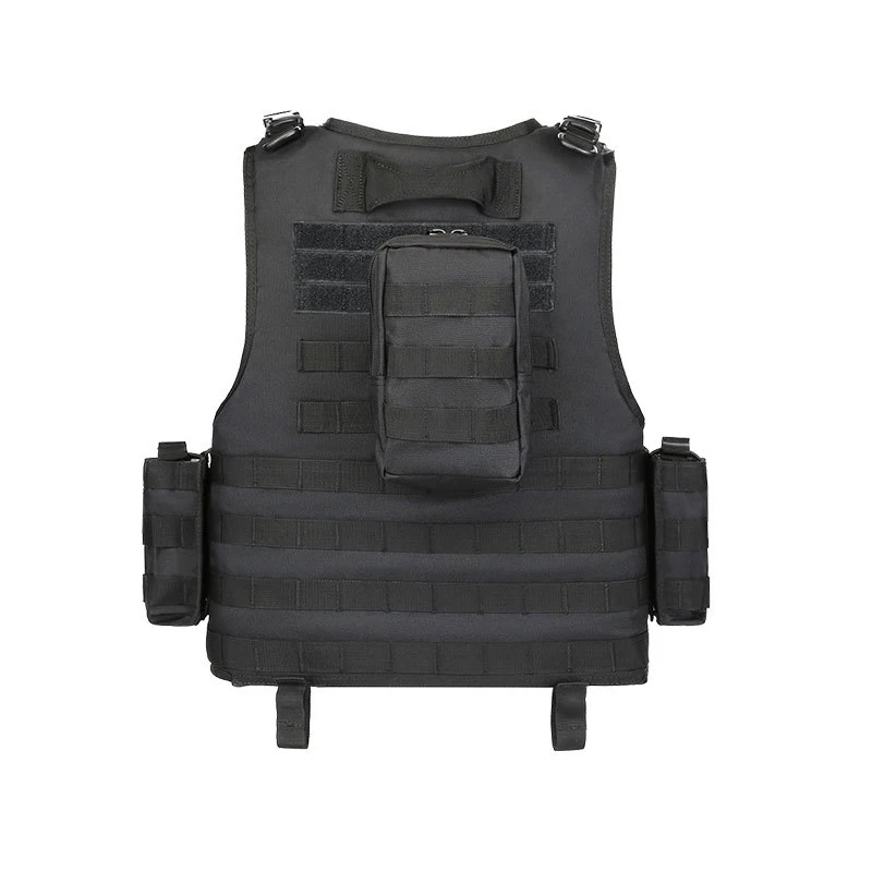 Chaleco táctico de protección al aire libre, hebilla de caza de entrenamiento CS, revista aérea, pistola de aire, color bala - imagen 4