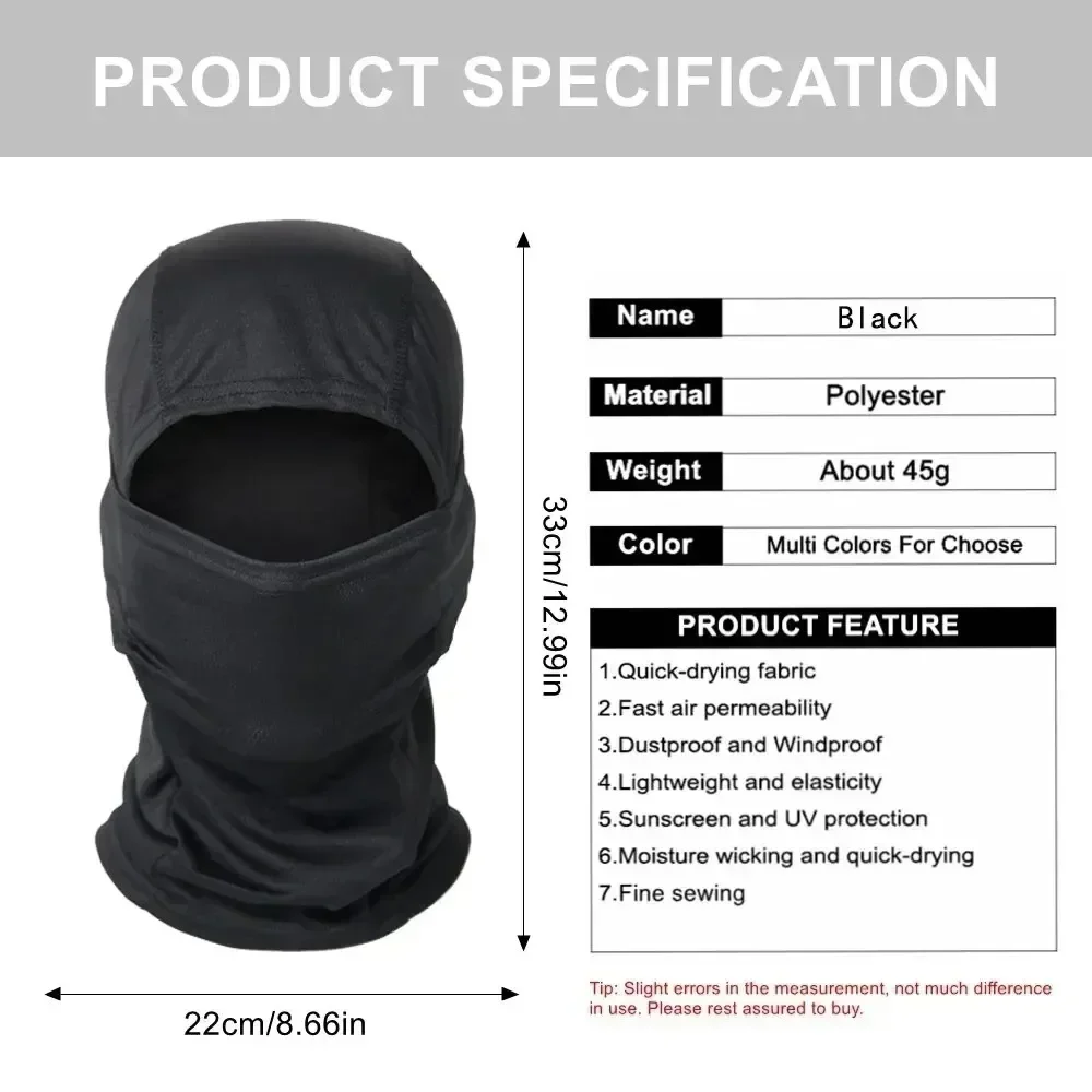 Pasamontañas táctico Multicam Unisex, máscara facial completa, protector para ciclismo, caza, sombrero, máscaras de camuflaje, bufanda para senderismo, cubierta facial a prueba de polvo - imagen 4