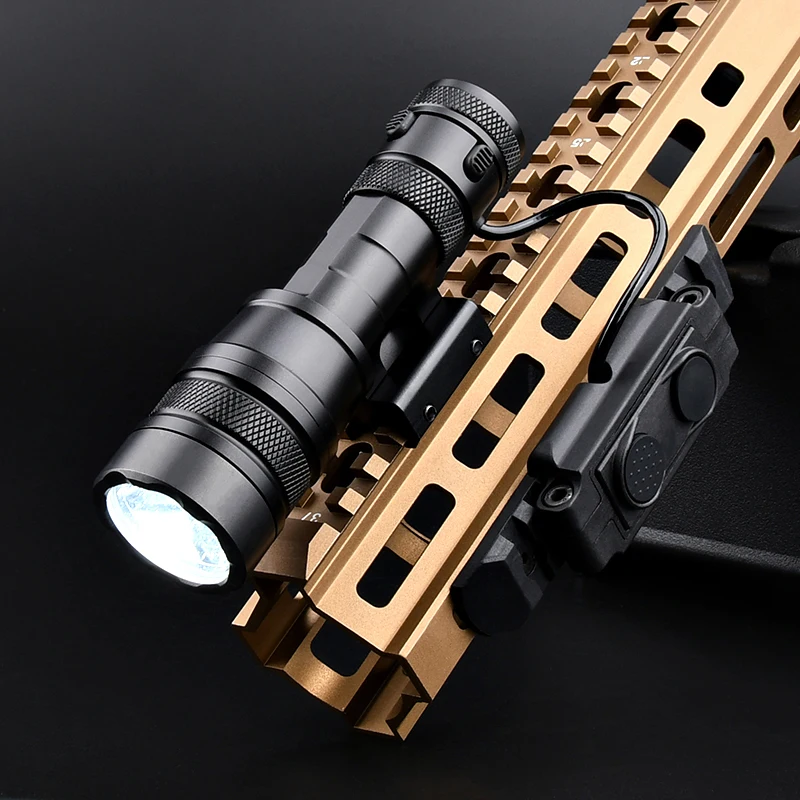 Linterna táctica REIN 1,0, luz de explorador con interruptor de doble función para caza, compatible con riel Picatinny de 20mm para pistola de juguete Airsoft - imagen 2