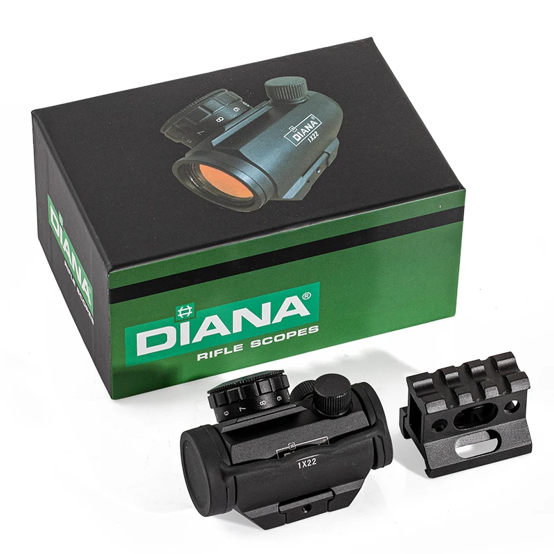 Visor Red Dot DIANA 1x22 4 MOA con montura elevada para airsoft - imagen 5