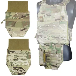 Bolsa abdominal táctica MOLLE de corte láser para chaleco, protección