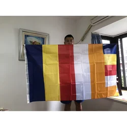 Bandera budista de poliéster para interior y exterior del hogar