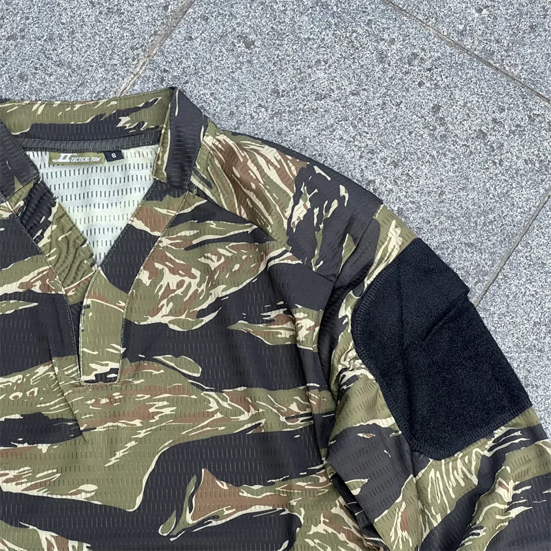 Camiseta de rugby estilo Velocity, camiseta táctica de manga larga de secado rápido, CAG Love Camo - imagen 3