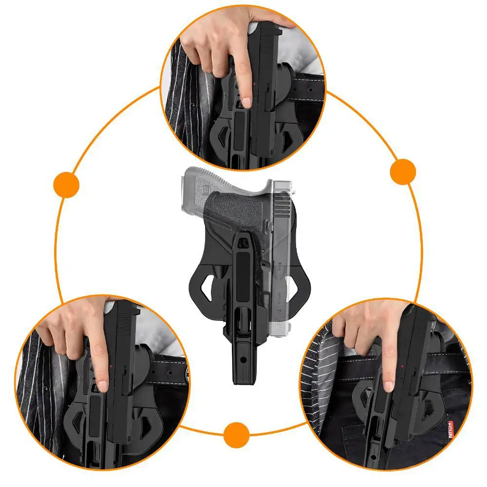 Funda pistolera táctica universal compatible Glock Sig Sauer HK - imagen 2