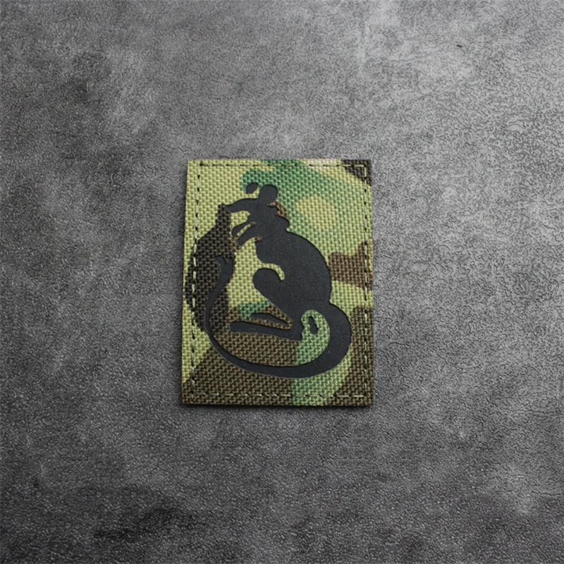 Parche reflectante de la serie de camuflaje, pala, 12 insignias tácticas, Pegaso, Doglegs, ratón, puño de canguro, escorpión para decoración de bolsas de ropa - imagen 5