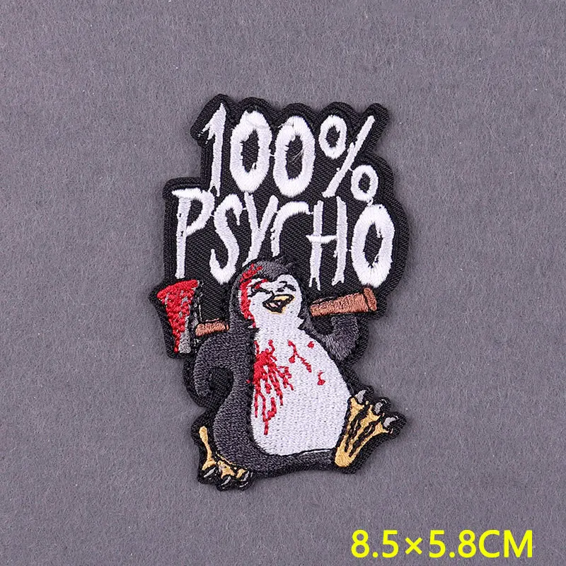 Parches termoadhesivos de animales para ropa, parches bordados de Hip Pop para ropa, insignias DIY en mochila - imagen 4