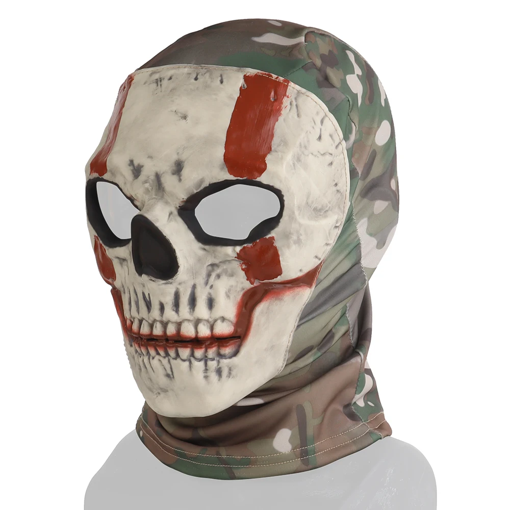 COD Headwear-Máscara de calavera fantasma Para Halloween, disfraz de fiesta, accesorio Para casco, Funda Para Cascos tácticos, accesorios de chasse - imagen 3