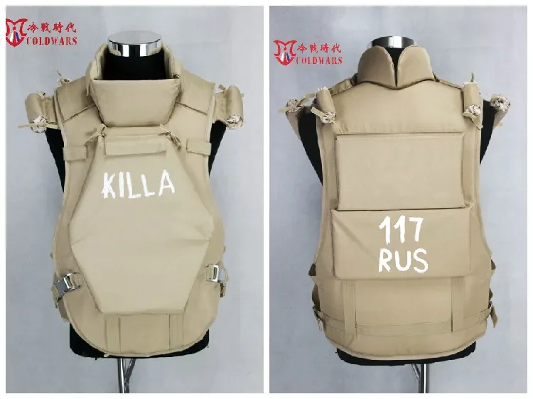 Armadura corporal de las fuerzas especiales rusas 6B13, cuello desmontable, tamaño ajustable, versión Killa, se puede combinar con perchas negras - imagen 5