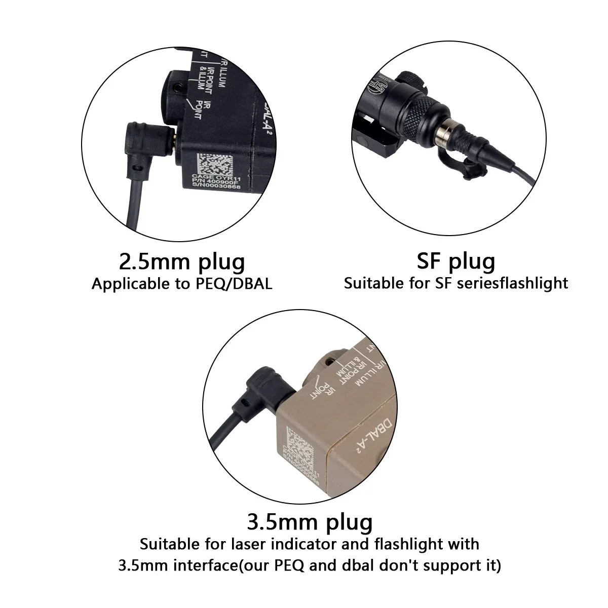 Unidad táctica AXON linterna Scout interruptor de luz grúa versión de Cable único para riel Picatinny m-lok Keymod de 20mm Accesorios - imagen 5