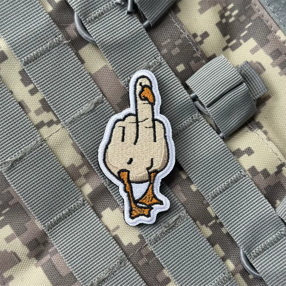 Parche táctico Chevron Goose bordado moral con gancho y bucle - imagen 4