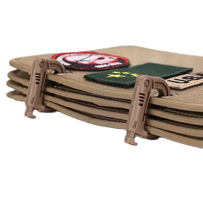 4-pagina tactische badge opvouwbare mat sticker houder voor jacht tactische moreel magische sticker patch houder, medaille opslag handboek - imagen 5
