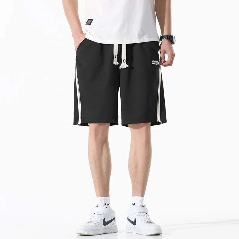 Pantalones cortos deportivos informales para hombre, Shorts de baloncesto holgados a la moda, ropa de calle de Hip Hop, Vintage, Verano - imagen 2