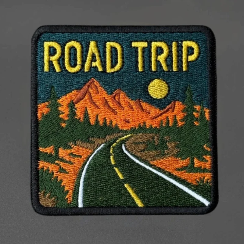 ROAD TRIP parche táctico bordado con gancho y bucle para chaleco - imagen 2