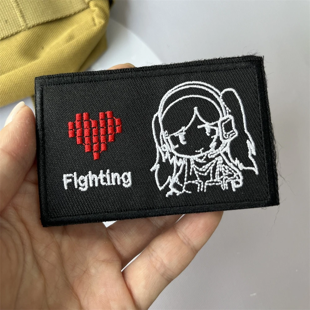 Beckii parches bordados de lucha, pegatina de gancho y bucle, emblema de lucha rebelde, moral táctica, mochila - imagen 2