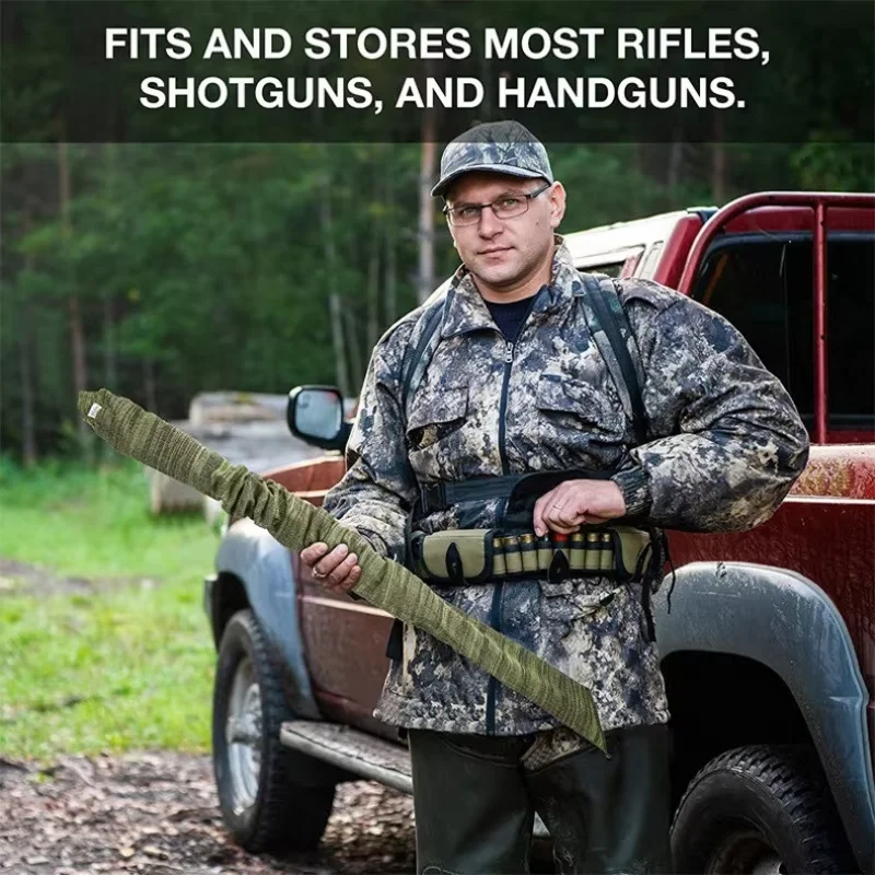 Fundas para pistola tratadas de silicona, funda protectora para caña de pescar y tiro con rifle de poliéster, funda para bolsa - imagen 2