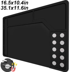 Estera de limpieza de armas, estera de limpieza de armas de goma para pistola Glock, piezas de escopetas, banco de trabajo protector, almohadilla magnética antideslizante