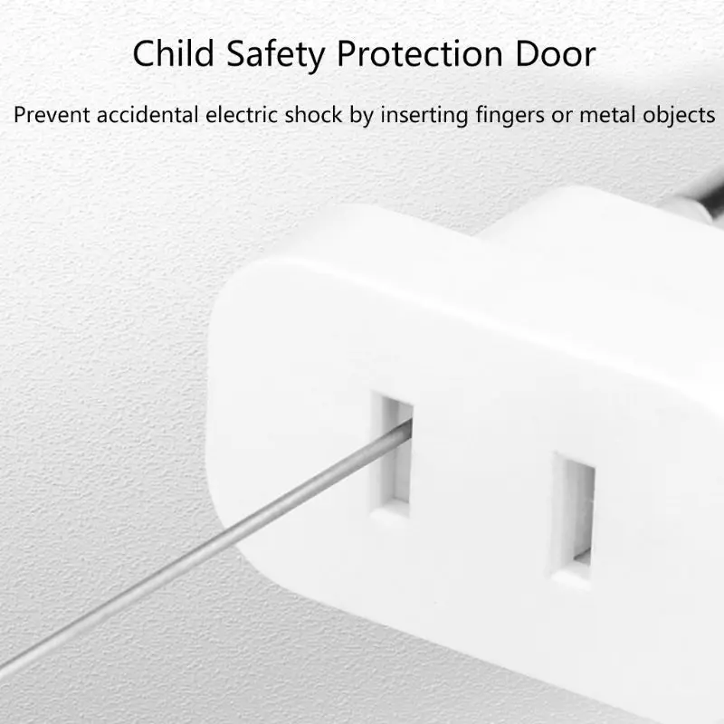 Cargador pequeño UE a potencia para EE.UU., adaptador convertidor enchufe, cargador viaje portátil, 1 ud. - imagen 4