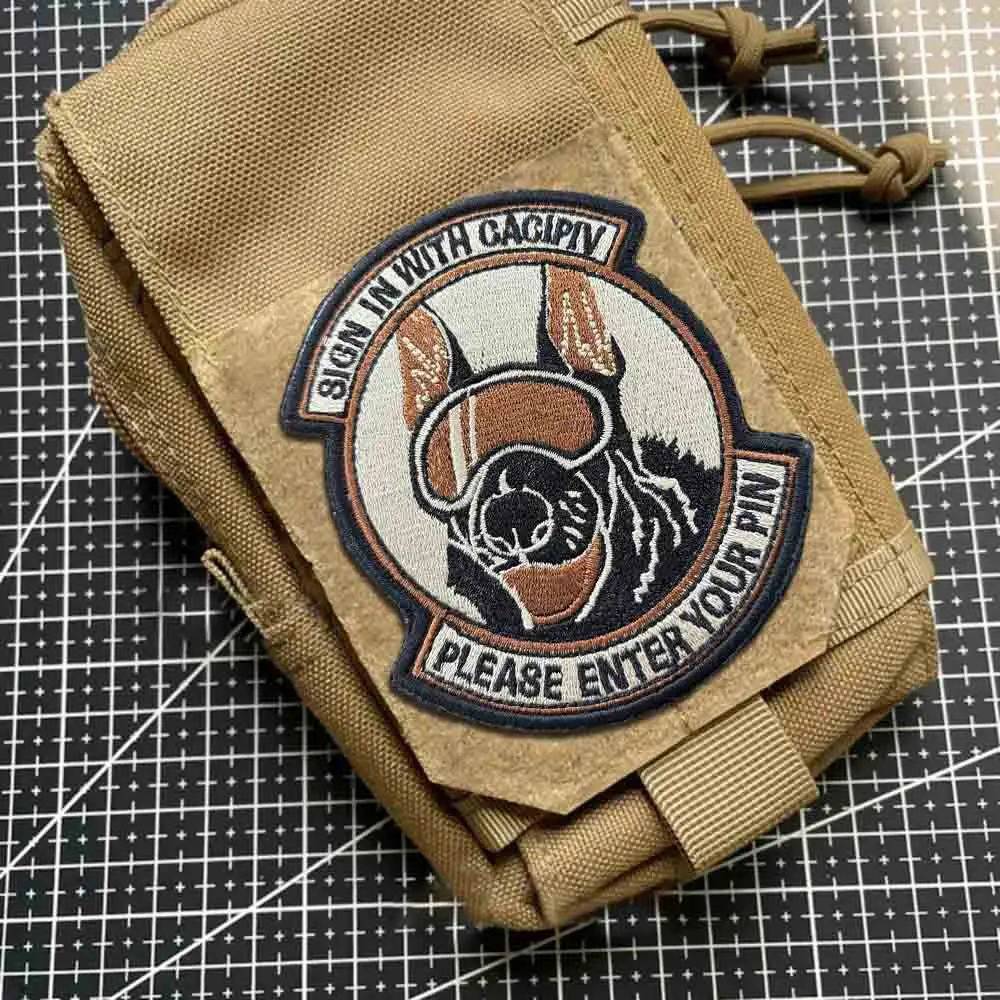 Parche táctico bordado con velcro para mochila, ropa y perro - imagen 4