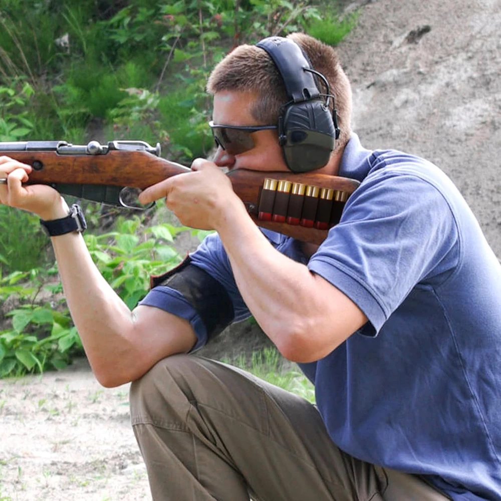 Soporte de carcasa para escopeta, soporte de carcasa para cartucho de Rifle 12/20GA, accesorios para escopeta, sillín lateral adhesivo para escopeta, 2/4 Uds. - imagen 5