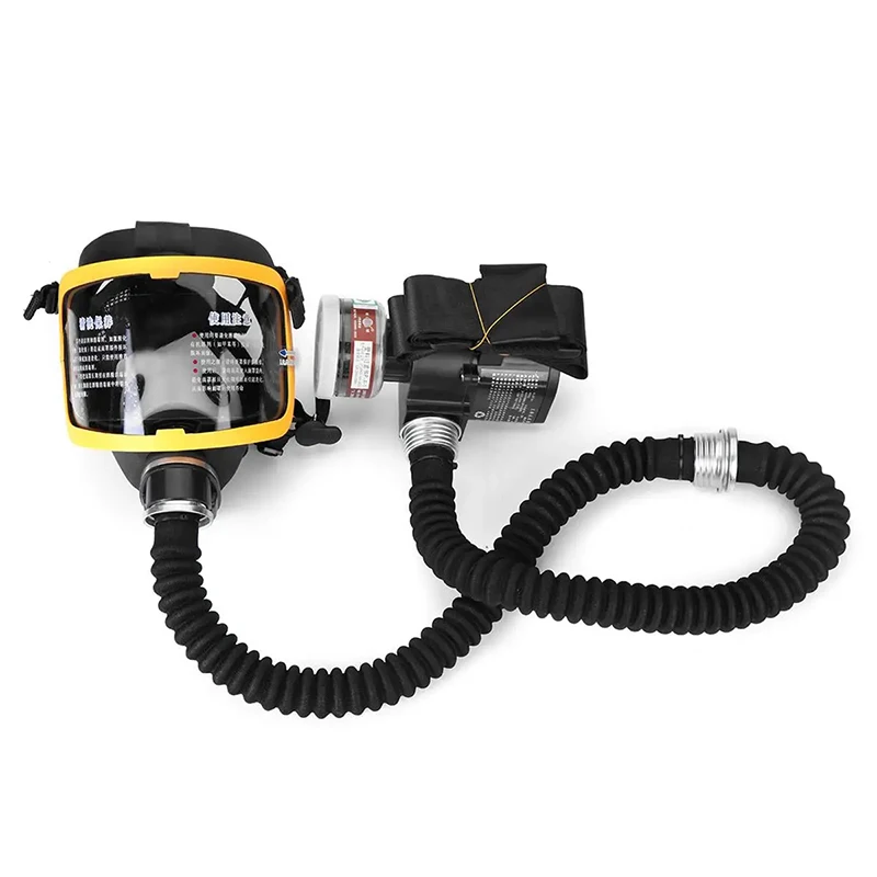 Mascarilla protectora eléctrica de Gas, máscara con flujo constante, alimentada por aire, sistema respirador, suministro de seguridad en el lugar de trabajo - imagen 4