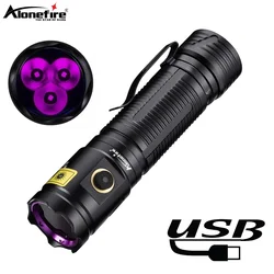 Linterna UV táctica LED alta potencia luz negra